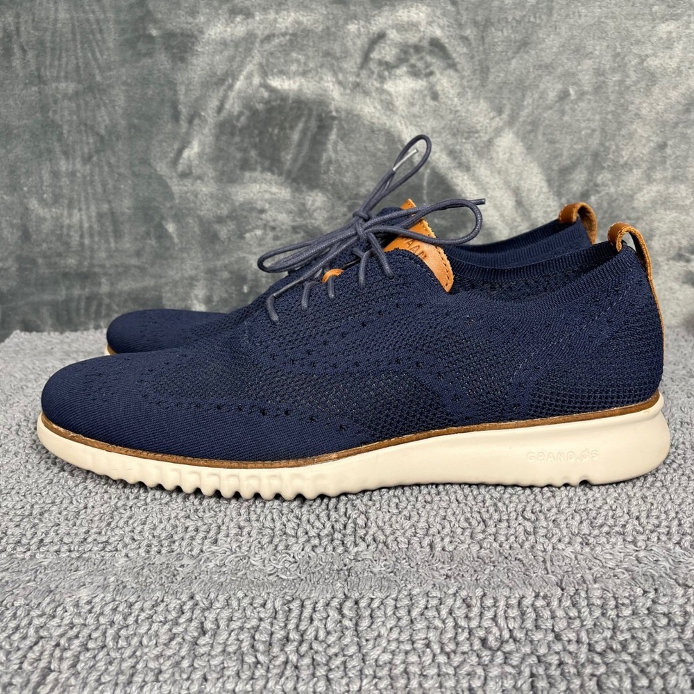 Cole Haan Zerogrand Stitchlite Wingtip Oxford Navy Blue C27569 Mens 15 M
